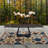 Extendable Metal Base Dining Table