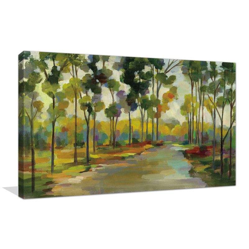 " Path In The Forest ", Wrapped Canvas, 28" H x 48" W x 1.5" D