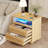 2-Drawer Nightstand With Light-369632470