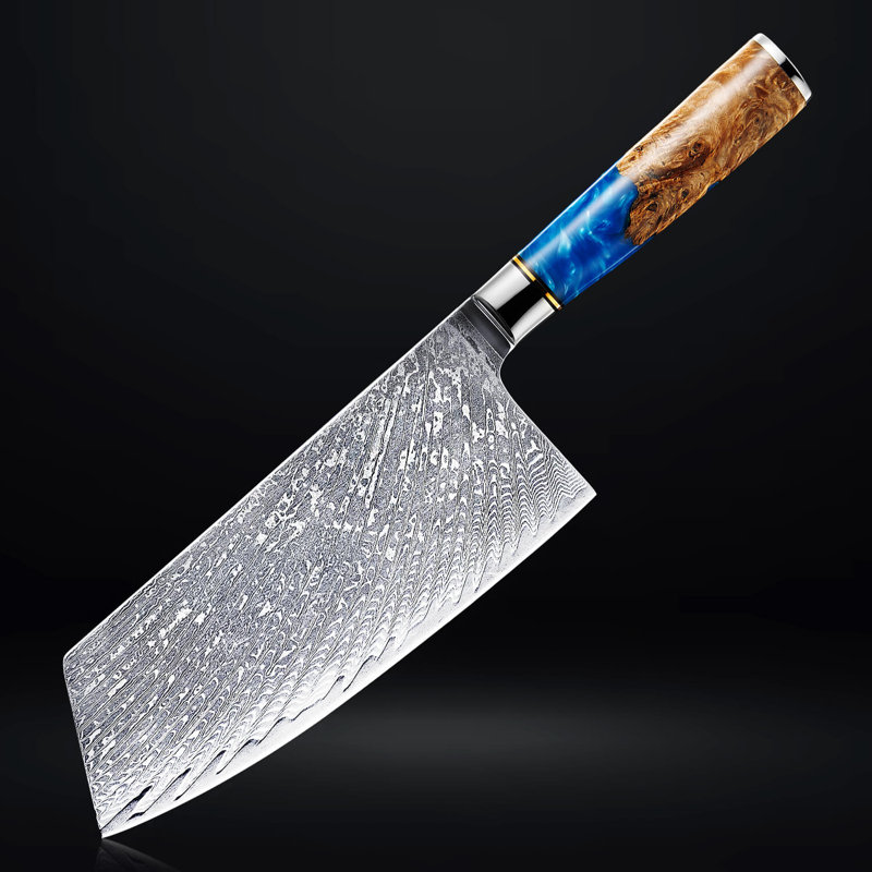 Couteau de cuisine japonais en acier Damas 67 couches Senken Knives - Vg10
