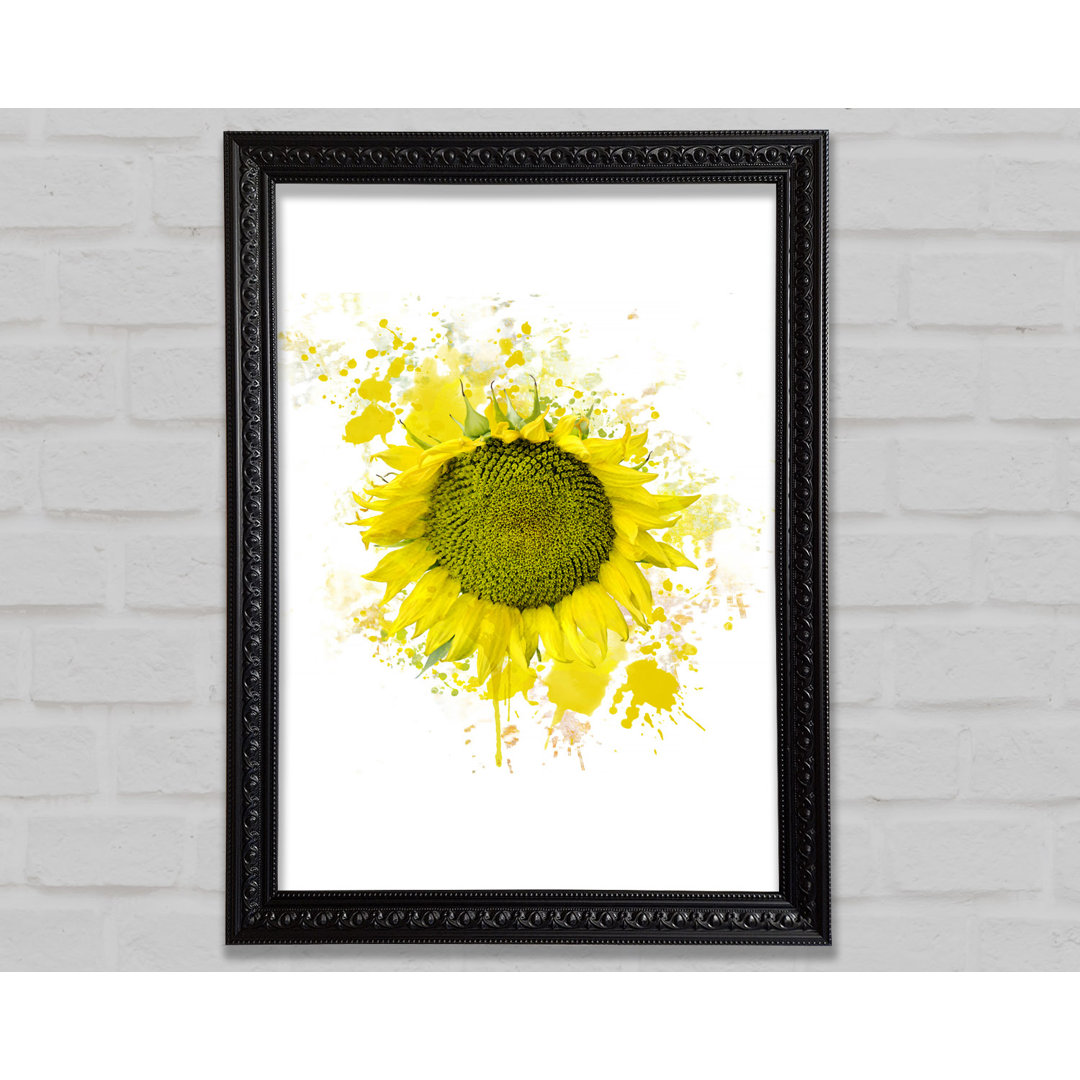 Sunflower Splash 2 - Einzelner Bilderrahmen Kunstdrucke