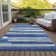 Malchow Washable Striped Indoor / Outdoor Rug