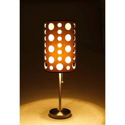 30"H GREY/WHITE RETRO TABLE LAMP