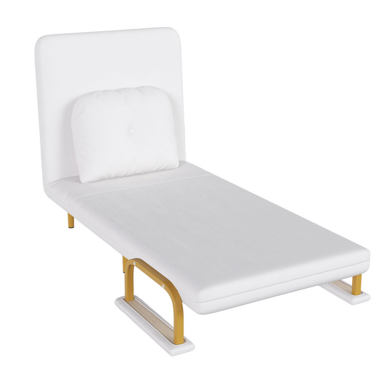 Fauteuil convertible Qirae, Blanc