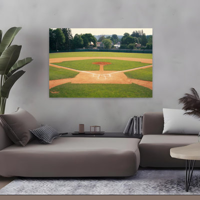 Baseball Diamond Looked Through The Net Doubleday Field Cooperstown Venango County Pennsylvania Usa Abstract Contemporary Architecture Landscape Art