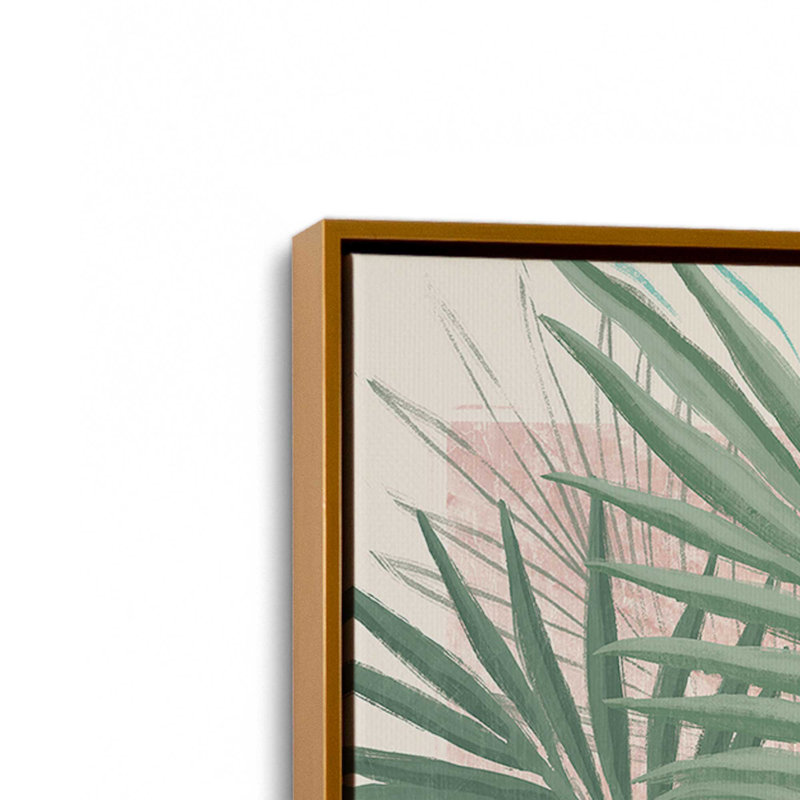 «Jungle Majesty», reproduction sur toile, Cadre flottant doré poli, H 12,75 po x l 8,75 po x P 1,75 po