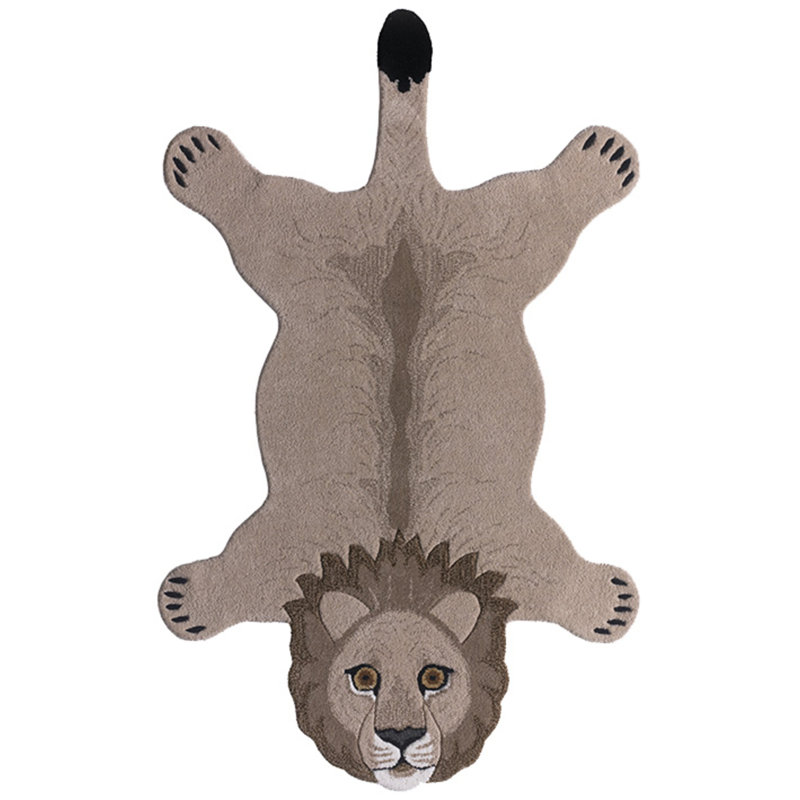 Oval Animal Print 90cm X 150cm Area Rug