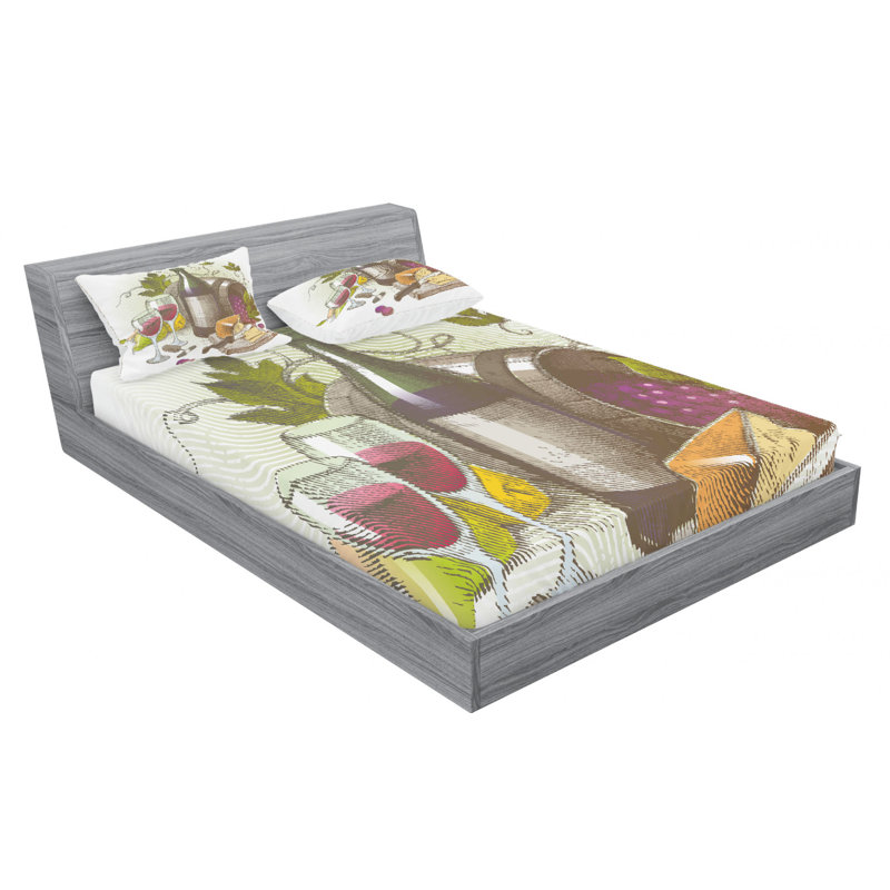 Microfiber Sheet Set, Full Sheet Set + Fitted Sheet + 2 Pillowcases
