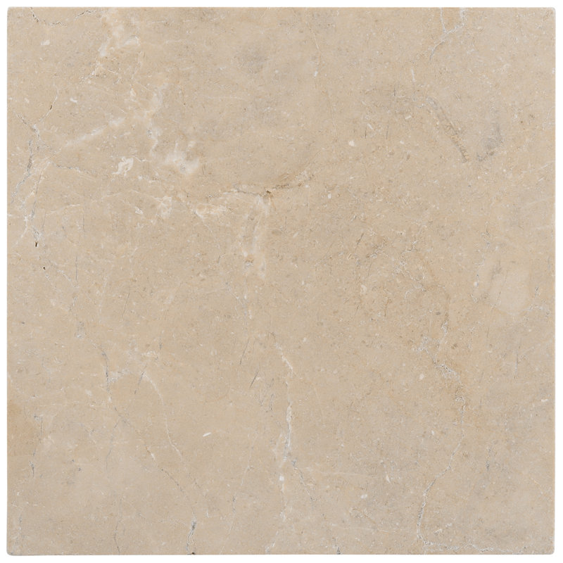Avanti 12x12 Tumbled Marble Tile, Crema Marfil