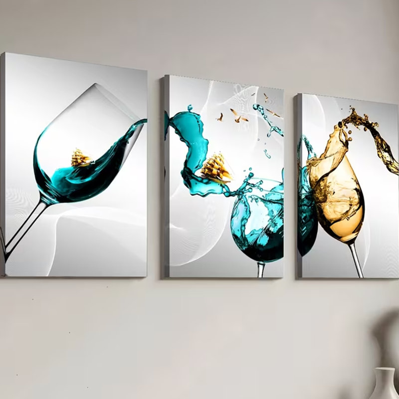 3 Piece Wrapped Canvas Wall Art
