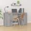 Latitude Run Desk With Cabinet Engineered Wood-702174246