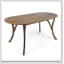 Table de salle à manger ovale en bois d'acacia de 70 pouces avec finition en teck pour un divertissement extérieur élégant et durable-857782063