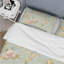 Ensemble de housse de couette floral rose bleu rétro-109148501