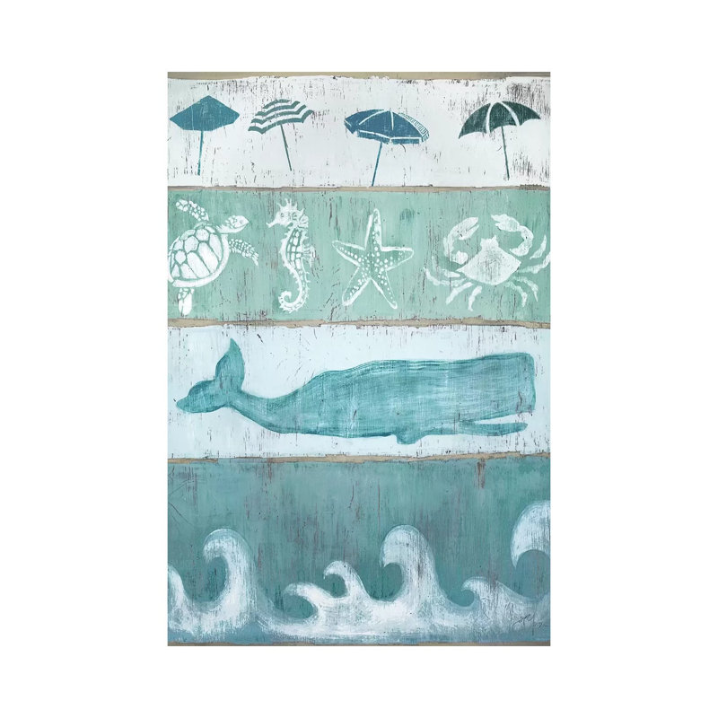 By The Sea by Tava Studios - Wrapped Canvas Painting, 66.04 cm H x 45.72 cm W x 3.175 cm D
