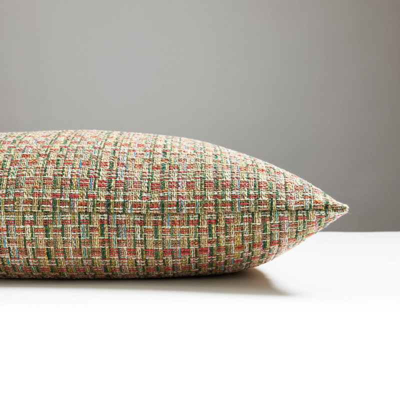 Woodland Estate Square Pillow Cover & Insert, Olive Coral