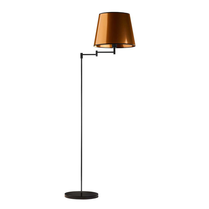 165cm Swing Arm Floor Lamp, Copper