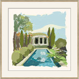 Pool House Print by Dana Gibson