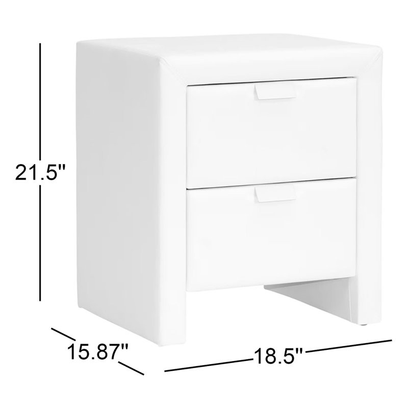 18.5'' W Nightstand, White