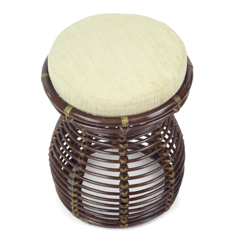 Tabouret de coiffeuse Adero, Brun foncé