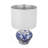 D12x19.3" Blue And White Ceramic Vase Lamp