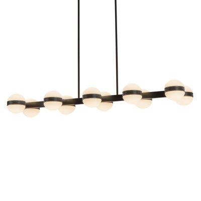 Selene 4-ft Gold dimmable LED Linear Pendant