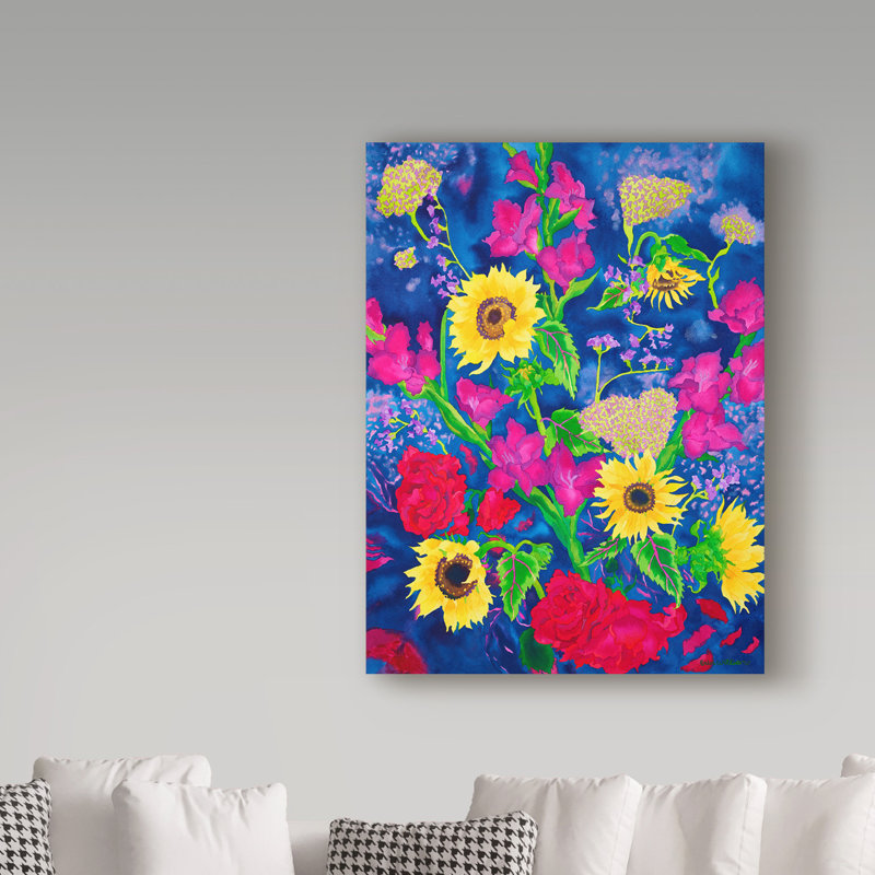 'Dream Time' Watercolor Painting Print on Wrapped Canvas, 19" H x 14" W