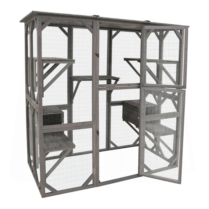Enceinte d'extérieur pour chat Catio
