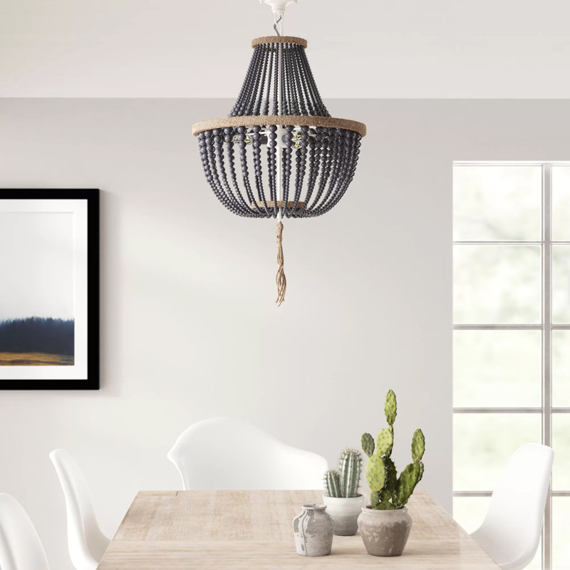 Llandel 3 - Light Dimmable Empire Chandelier, Gray
