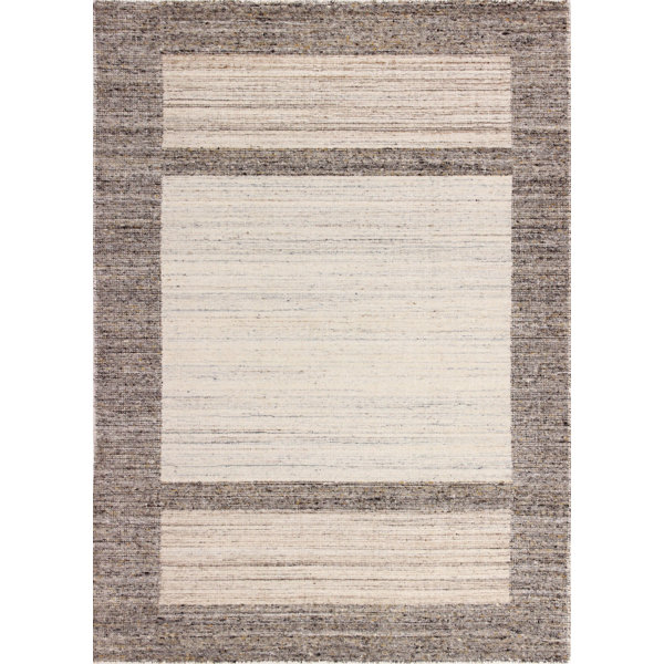 Hakana Hand Loomed Wool Beige/Brown Rug | Joss & Main