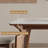 Rectangular rock slab solid wood table-896746168