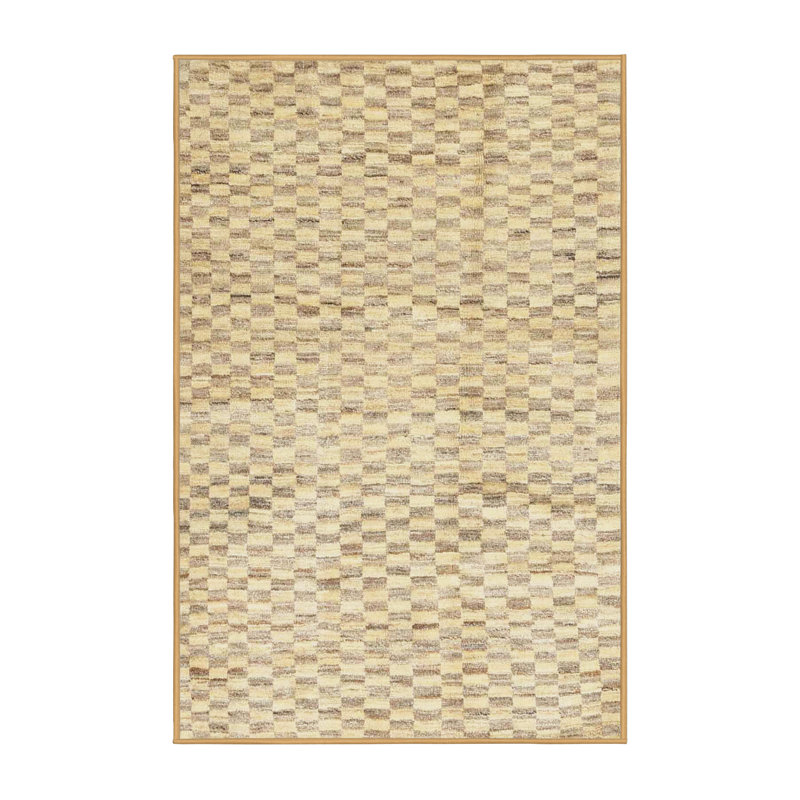 Tapis beige contemporain, Rectangle 2 pi x 3 pi