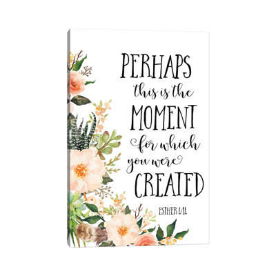 "Esther 04:14" par Eden Printables - reproduction d'art textuel sur toile tendue