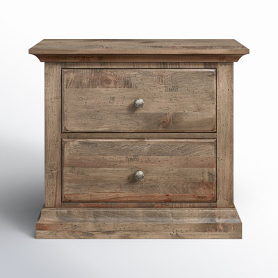 Kazuya 26.75'' W Solid Wood Nightstand