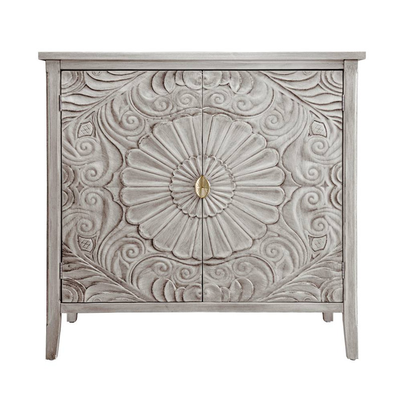 2 Door Accent Cabinet (Light Grey)