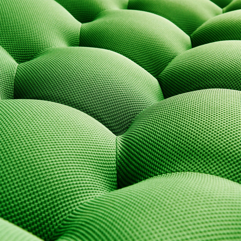47'' Lazy Floor Sofa, Green Fabric
