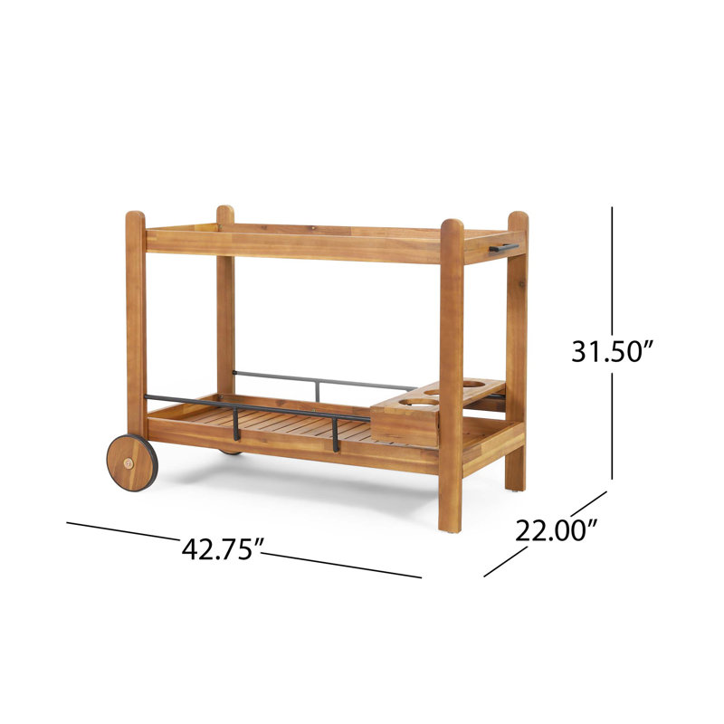 Chariot-bar exquis avec fonctionnalité moderne pour recevoir