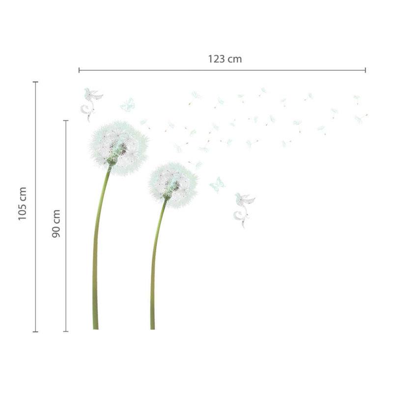 Plants & Flowers Non-Wall Damaging Wall Decal