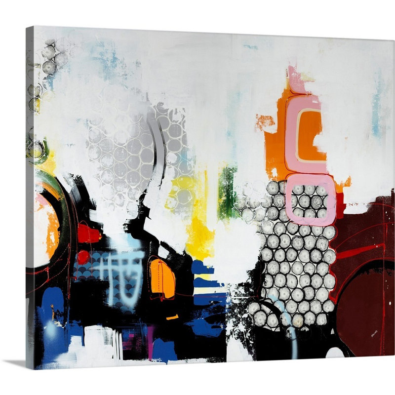 « excitant of sort », peinture sur toile, H 20 po x l 24 po x P 1,25 po, Toile tendue