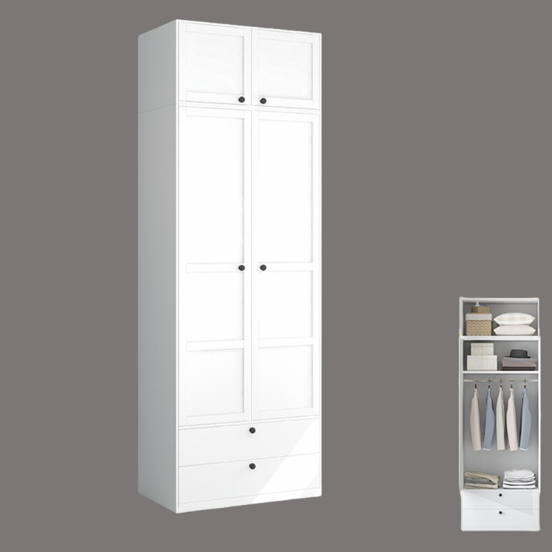 Garde-robe simple de couleur unie, Blanc