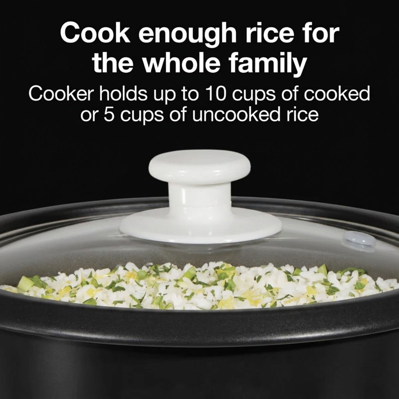 10 Cup Rice Cooker With Steamer, Non Stick