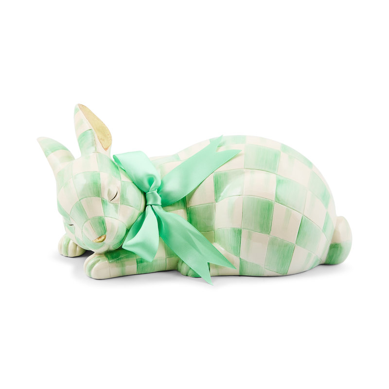 Mint Check Fluffy Bunny