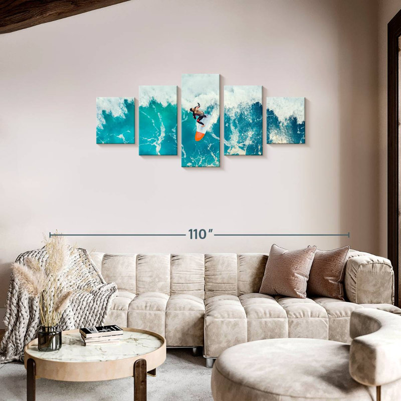 Wave Surfer, 34" H x 74" W