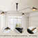 Ibraheim 3 - Light Dimmable Sputnik Modern Linear Chandelier