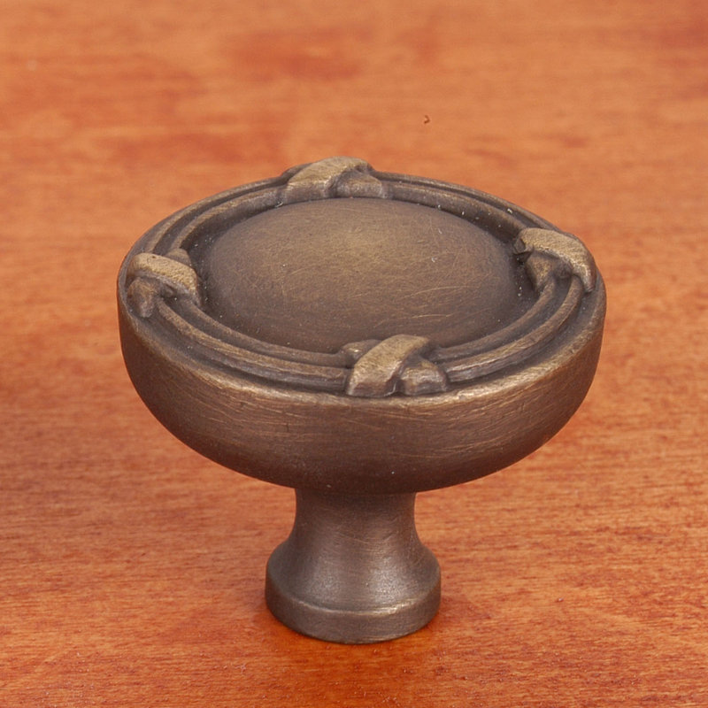 CK Series 1 1/4" Diameter Mushroom Knob, Antique English