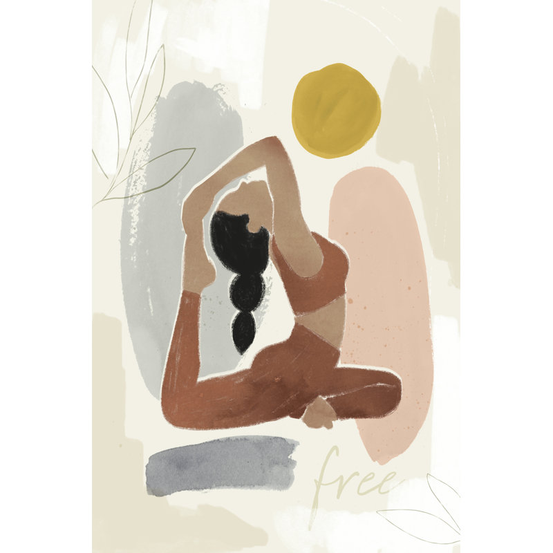 Yoga Practice I by Victoria Barnes - Wrapped Canvas Print, 46cm H x 30cm W x 3.8cm D