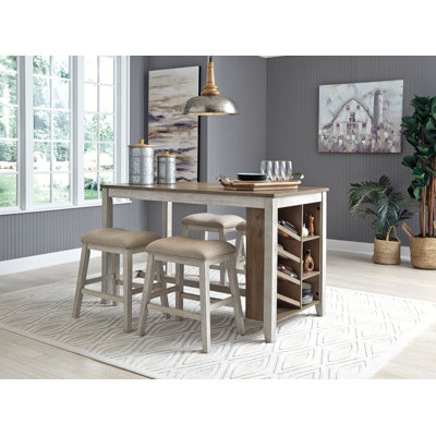 Table de salle à manger à hauteur de comptoir Skempton et 4 tabourets de bar