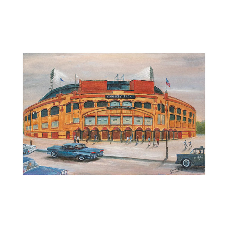 Comiskey Park by Jim Williams - Wrapped Canvas Painting, 30.48 cm H x 45.72 cm W