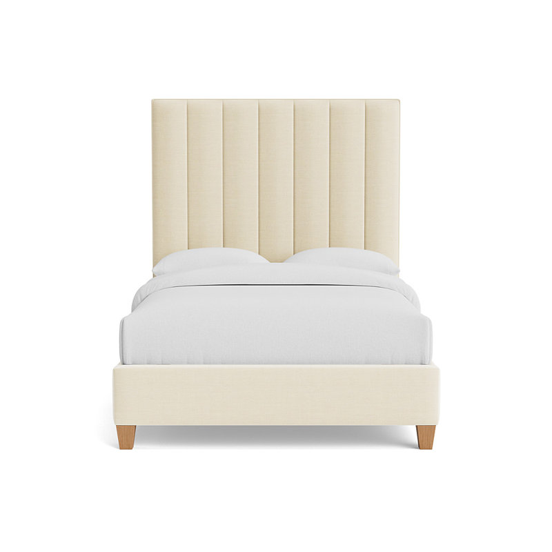 Bed, Queen, Performance Linen - Cream, Natural