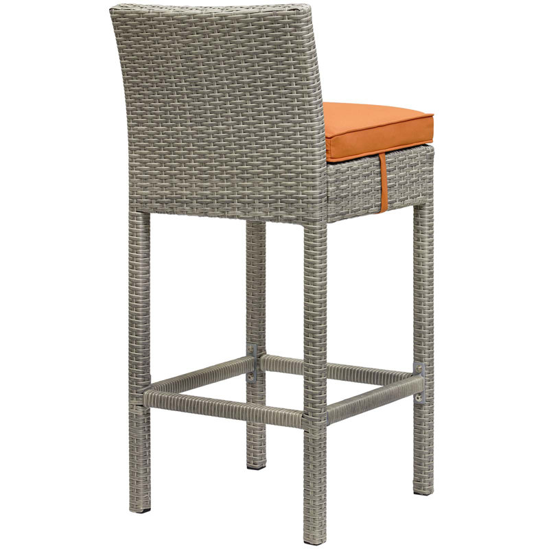 Tabouret de bar Havenside Home Bocabec, Orange, Brun