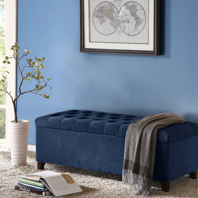 Banc de rangement en bleu marine - Design pour le style avec fonctionnalité